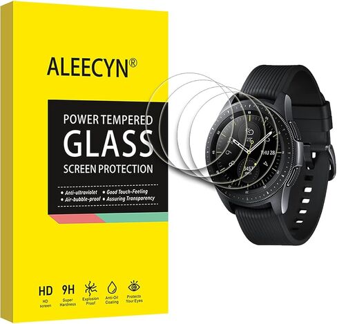 (4 عبوات) متوافق مع واقي شاشة Galaxy watch 4 مقاس 42 مم، مضاد للخدش 2.5D، عالي الدقة خالٍ من الفقاعات ومضاد للخدش، صلابة 9H، واقي شاشة من الزجاج المقوى لساعة Galaxy watch 4 42 مم in Kuwait