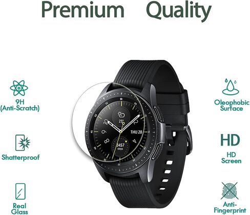(4 عبوات) متوافق مع واقي شاشة Galaxy watch 4 مقاس 42 مم، مضاد للخدش 2.5D، عالي الدقة خالٍ من الفقاعات ومضاد للخدش، صلابة 9H، واقي شاشة من الزجاج المقوى لساعة Galaxy watch 4 42 مم in Kuwait