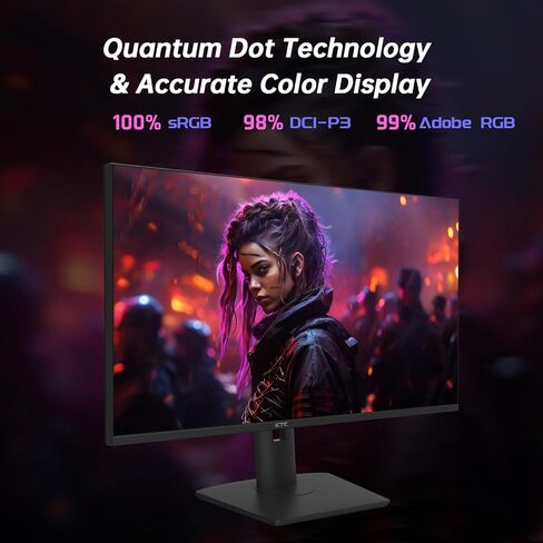 شاشة LED صغيرة مقاس 32 بوصة بدقة 4K، IPS سريعة، شاشة ألعاب MPRT HDR1000 144 هرتز 1 مللي ثانية، النوع C 45 وات، HDMI/DP/USB، ضوء RGB، ضبط الدوران/الارتفاع/الإمالة، VESA، شاشة كمبيوتر للألعاب والمصمم in Kuwait