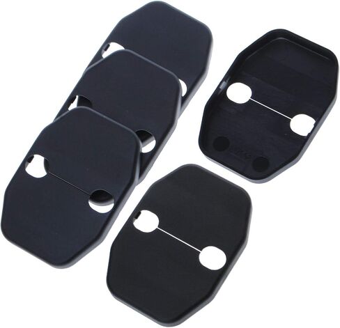 Voodonala Door Lock Covers Protection Trim for Jeep Wrangler JK JKU 2007-2018, for Jeep Grand Cherokee, for Dodge Chrysler, Black, 5PACK in Saudi Arabia
