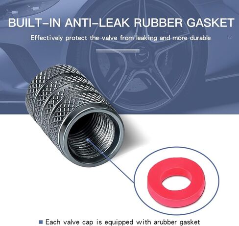 4 قطع غطاء جذعي لصمام إطارات السيارات، غطاء جذعي صمام بتصميم مخطط مستعرض، لسيارة إنفينيتي QX50 Q50 Q70 Q70L Q60 QX30 QX60 سلسلة تزيين السيارة باللون الرمادي in Kuwait