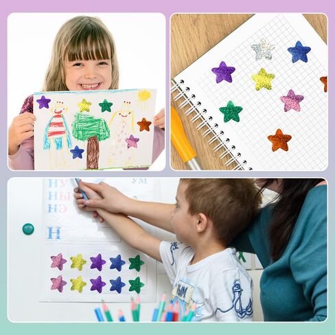 ملصقات النجوم، ملصقات نجمة ذهبية مقاس 1 بوصة، ملصقات نجوم لمكافأة الأطفال، 500 قطعة من الملصقات المجسمة، ملصقات تصنيف النجوم، ملصقات نجوم لامعة، ملصقات نجوم من رقائق معدنية لمستلزمات مدرسي الفصول المدرسية in Kuwait