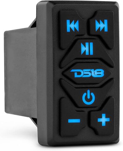 DS18 RKS-BT جهاز بث صوتي مقاوم للماء بتقنية البلوتوث البحري مع عناصر تحكم - جهاز استقبال صوت BT لاسلكي مدمج - استريو 2.5 فولت RCA قبل الخروج - حامل مفتاح الروك العالمي in Saudi Arabia