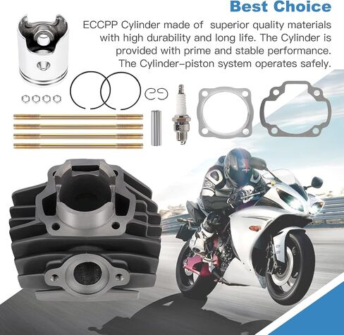 ECCPP جديد اسطوانة مكبس حلقة طوقا لياماها PW80 PW 80 1983 1984 1985-2004 2006 متوافق صالح ل اسطوانة المكبس طوقا مجموعة نهاية العلوي 1W7-11181-00-00 in Saudi Arabia