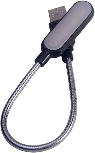 مصباح قراءة USB، مصباح قراءة صغير للكمبيوتر المحمول، منفذ USB ضوء ليلي LED ساطع لأجهزة الكمبيوتر المحمول وسطح المكتب والكمبيوتر الشخصي ولوحة مفاتيح الكمبيوتر (أسود، الحجم: ضوء أبيض دافئ) in Saudi Arabia