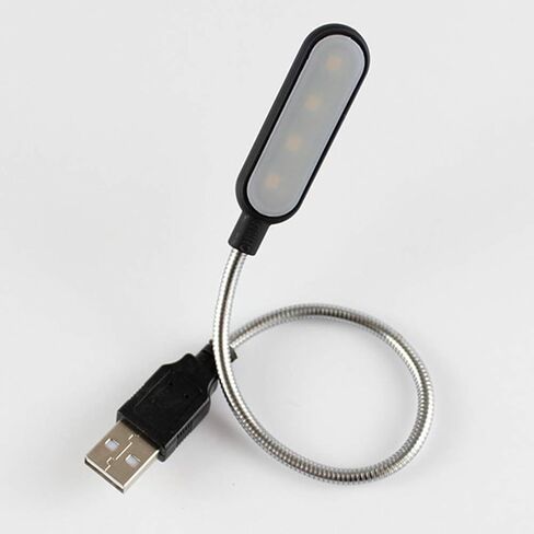USB Reading Lamp, Mini Book Light Notebook Computer Reading Lamp, USB Port Bright LED Night Light for Notebook Laptop, Desktop, PC and Computer Keyboard (Black,Size:Warm White Light) in Saudi Arabia