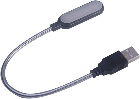 USB Reading Lamp, Mini Book Light Notebook Computer Reading Lamp, USB Port Bright LED Night Light for Notebook Laptop, Desktop, PC and Computer Keyboard (Black,Size:Warm White Light) in Saudi Arabia
