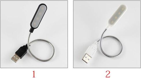 USB Reading Lamp, Mini Book Light Notebook Computer Reading Lamp, USB Port Bright LED Night Light for Notebook Laptop, Desktop, PC and Computer Keyboard (Black,Size:Warm White Light) in Saudi Arabia