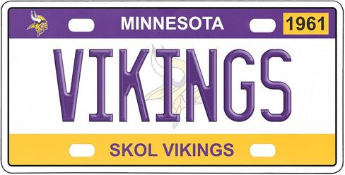 FOCO Minnesota Vikings NFL License Plate Wall Sign in Saudi Arabia