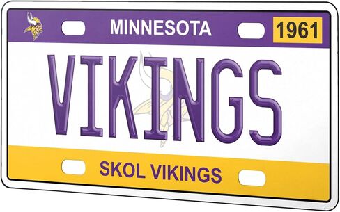 FOCO Minnesota Vikings NFL License Plate Wall Sign in Saudi Arabia