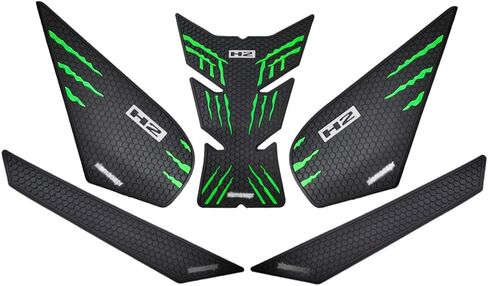 لـ 2022 Ninja H2 21-22 مقابض خزان الوقود للدراجات النارية وسادة جر جانبية هوائية للركبة ملصق رائع مضاد للانزلاق التصاق فائق 3M 2022 Ninja h2 ملحقات in Kuwait