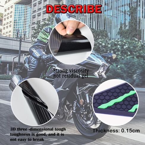 لـ 2022 Ninja H2 21-22 مقابض خزان الوقود للدراجات النارية وسادة جر جانبية هوائية للركبة ملصق رائع مضاد للانزلاق التصاق فائق 3M 2022 Ninja h2 ملحقات in Kuwait