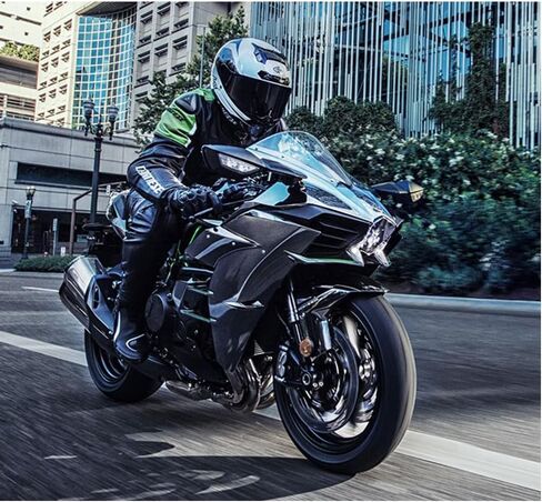 لـ 2022 Ninja H2 21-22 مقابض خزان الوقود للدراجات النارية وسادة جر جانبية هوائية للركبة ملصق رائع مضاد للانزلاق التصاق فائق 3M 2022 Ninja h2 ملحقات in Kuwait