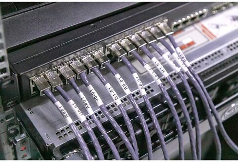 Fimax 5-Pack Rhino 4200 5200 شريط صانع الملصقات المنكمش بالحرارة 1/4 بوصة 6 مم متوافق مع Dymo 18051 أنبوب ملصقات الانكماش الحراري لـ DYMO Rhino 4200 5200 5000 6000 صانع الملصقات الصناعية، أسود على أبيض، 1/4 بوصة × 5' in Kuwait