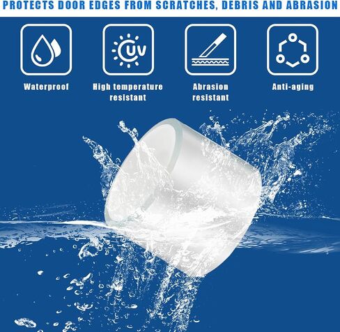 Car Door Sill Protector Strip, Transparent Invisible Door Edge Guard, Anti-Collision Auto Door Entry Protection Film, Universal Fit for Most Vehicle Front Rear Bumper (2 in x 33 Ft) in Saudi Arabia