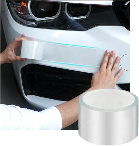 Car Door Sill Protector Strip, Transparent Invisible Door Edge Guard, Anti-Collision Auto Door Entry Protection Film, Universal Fit for Most Vehicle Front Rear Bumper (2 in x 33 Ft) in Saudi Arabia