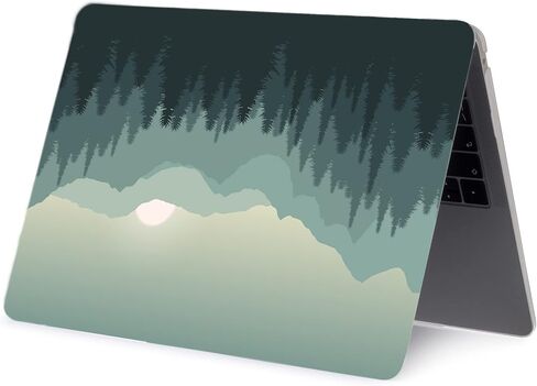 LanBaiLan Case Compatible with MacBook Air 15 inch M2 Chip 2023 Release with Liquid Retina Display Touch ID, Model A2941, Laptop Plastic Hard Shell Protective Case & Keyboard Cover, Paint Flower in Kuwait