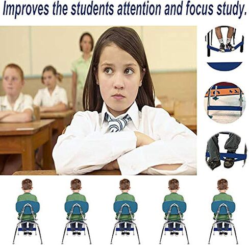 أربطة كرسي للأطفال ذوي الأقدام المتململة، مقاعد بديلة في الفصول الدراسية، للأطفال الذين يعانون من اضطراب فرط الحركة ونقص الانتباه الحسي، إضافة إلى التوحد والاحتياجات الحسية، وصلابة جيدة المرونة in Kuwait