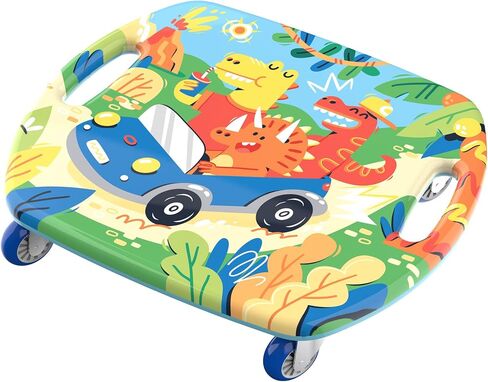 GOMO Scooter Board for Kids - Floor Scooter Board with Handles -Seated Indoor Gym Scooter Heroboard - Fun and Safe, Large Ride On, Sitting Scooter Boards Ages 2-5 & Up in Saudi Arabia