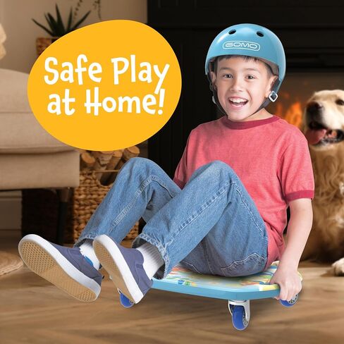 GOMO Scooter Board for Kids - Floor Scooter Board with Handles -Seated Indoor Gym Scooter Heroboard - Fun and Safe, Large Ride On, Sitting Scooter Boards Ages 2-5 & Up in Saudi Arabia