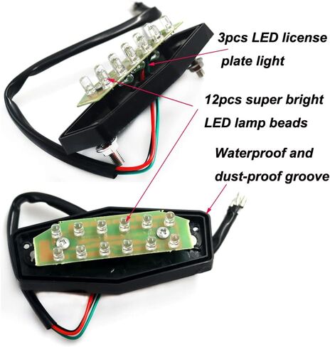 crazy sport License Plate Holder Compatible With SUZUKI DRZ 400 DRZ400SM DRZ400S DRZ400E 2005-2022 Tail Brake Light Tidy Fender Eliminator 400S 400E 400SM Motorcycle (Clear) in Saudi Arabia