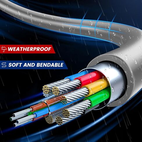 150Ft Starlink Rectangular Satellite V2 Replacement Cable, Starlink Extension Cable, Router in Saudi Arabia