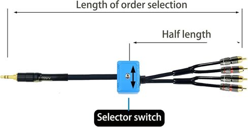 10ft Shielded 1/8" aux Input 3.5mm RCA Output Splitter Stereo Audio Video Cable Out 3.5 Male to 4 RCA Male in Dual Speaker Cord 24k Gold Plated in Saudi Arabia