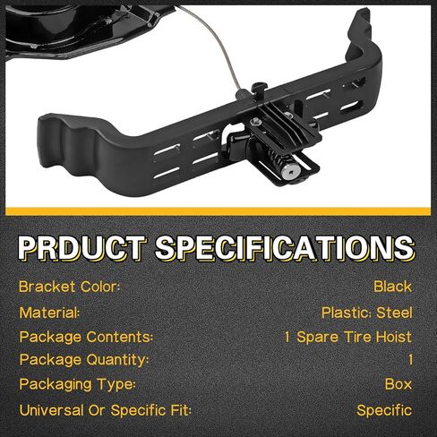 رافعة الإطارات الاحتياطية 05109667AA مناسبة لكرايسلر تاون آند كانتري 2008-2016، مناسبة لدودج جراند كارافان 2008-2020، مناسبة لرام C/V 2012-2015، 05109667AB، 05109667AC in Kuwait