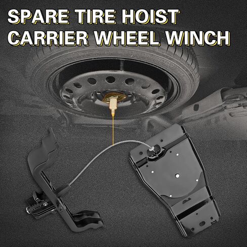 رافعة الإطارات الاحتياطية 05109667AA مناسبة لكرايسلر تاون آند كانتري 2008-2016، مناسبة لدودج جراند كارافان 2008-2020، مناسبة لرام C/V 2012-2015، 05109667AB، 05109667AC in Kuwait