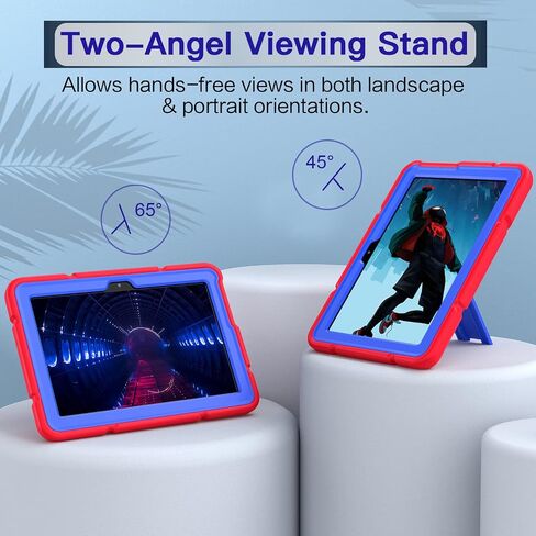Grifobes Case [Only for 2022/2020 Released 12th/10th Generation] Kindle Fire HD 8/8 Plus, HD 8 Kids/Kids Pro Tablet, 3-in-1 Heavy Duty Rugged Protective Cover with Stand for Boys Children in Saudi Arabia