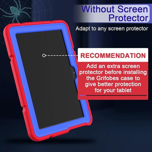 Grifobes Case [Only for 2022/2020 Released 12th/10th Generation] Kindle Fire HD 8/8 Plus, HD 8 Kids/Kids Pro Tablet, 3-in-1 Heavy Duty Rugged Protective Cover with Stand for Boys Children in Saudi Arabia