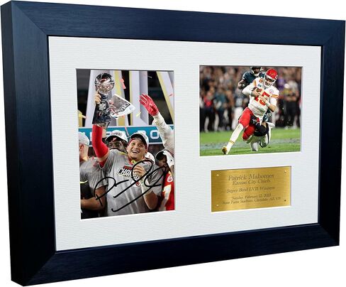 Patrick Mahomes Kansas City Super Bowl LVII 57 Winners Autographed Signed 12x8 A4 Photo Photograph Picture Frame Football Poster Gift G in Saudi Arabia