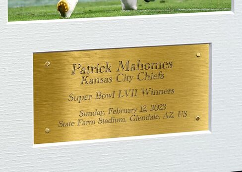 Patrick Mahomes Kansas City Super Bowl LVII 57 Winners Autographed Signed 12x8 A4 Photo Photograph Picture Frame Football Poster Gift G in Saudi Arabia