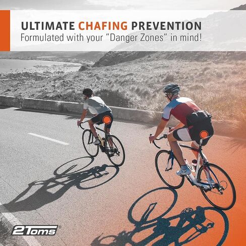 2Toms ButtShield, All-Day Anti Chafe and Blister Prevention, Waterproof and Sweatproof Protection from Saddle Sore Chafing and Skin Irritation, 1.5 Ounce Bottle in Saudi Arabia