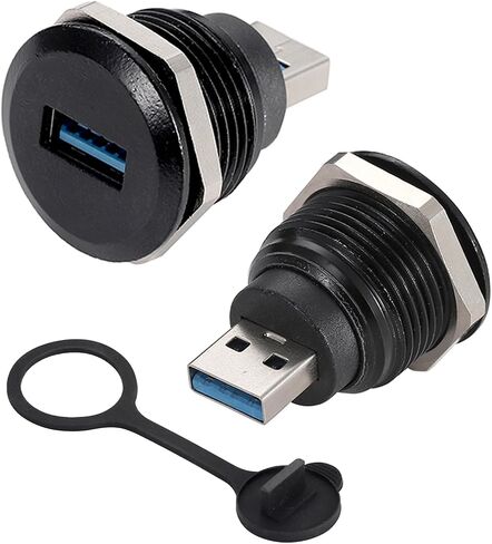 2 قطعة موصل USB 3.0، موصل تحويل USB ذكر إلى أنثى، محول تمديد لوحة USB3.0 لنقل البيانات/الشحن in Kuwait