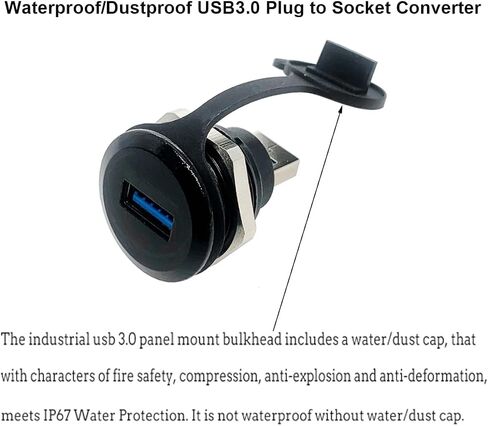 2 قطعة موصل USB 3.0، موصل تحويل USB ذكر إلى أنثى، محول تمديد لوحة USB3.0 لنقل البيانات/الشحن in Kuwait