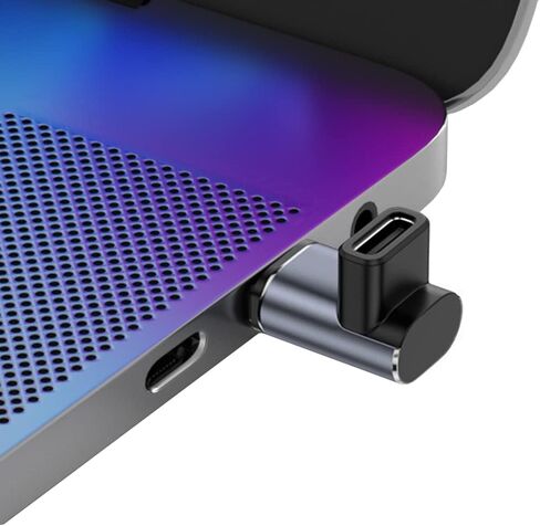 محول USB C مغناطيسي بزاوية 90 درجة من AuviPal مع رأسين موصل مغناطيسي لسطح البخار والمحول والكمبيوتر المحمول والكمبيوتر اللوحي والهواتف والمزيد من الأجهزة من النوع C in Kuwait