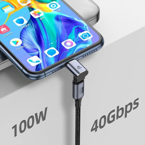 محول USB C مغناطيسي بزاوية 90 درجة من AuviPal مع رأسين موصل مغناطيسي لسطح البخار والمحول والكمبيوتر المحمول والكمبيوتر اللوحي والهواتف والمزيد من الأجهزة من النوع C in Kuwait