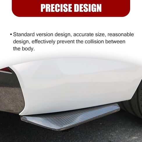 UGSHY 2 PCS Car Bumper Splitter Trim, 13.3In x 5.1In Waterproof Vehicle Modification Fender Decoration, Universal Durable Automotive Lip Spoiler Accessories for Car Truck SUV (Carbon Fiber Black) in Saudi Arabia