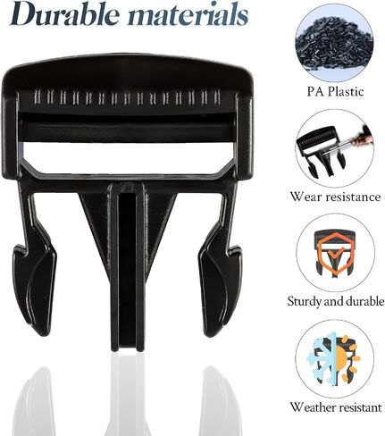 A/UTV Mesh Door Side Safety Net Male Buckle 1.5" Clip Fastener Compatible with Polaris Ranger 1000 XP / 900，Ranger Crew 900 XP 2016-2020, 2016 Ranger 570/Diesel Replace# 5452505 in Saudi Arabia