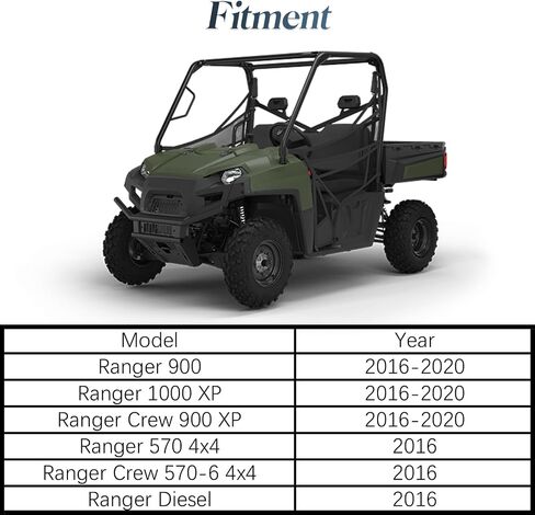 A/UTV Mesh Door Side Safety Net Male Buckle 1.5" Clip Fastener Compatible with Polaris Ranger 1000 XP / 900，Ranger Crew 900 XP 2016-2020, 2016 Ranger 570/Diesel Replace# 5452505 in Saudi Arabia