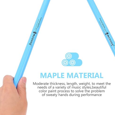 Happyyami 2 أزواج 5a أعواد الطبل من النايلون، أعواد الطبل من خشب القيقب، أعواد الطبل الناعمة للأطفال والكبار in Kuwait