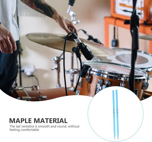 Happyyami 2 أزواج 5a أعواد الطبل من النايلون، أعواد الطبل من خشب القيقب، أعواد الطبل الناعمة للأطفال والكبار in Kuwait