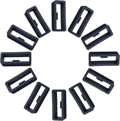 حامل حزام ساعة من السيليكون مقاس 22 مم متوافق مع حافظات ساعات Garmin Instinct (عبوة من 12 قطعة) حلقة حزام ساعة مطاطية لـ Forerunner 945/235 حلقة تثبيت بديلة in Kuwait