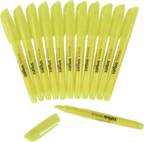 School Smart Chisel Tip Highlighters, One Dozen in Saudi Arabia