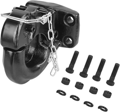 10-Ton Pintle Hook Trailer Hitches Receiver Hook for 2-1/2 Inch Lunette Ring with Mounting Kit, 20000 lbs in Kuwait