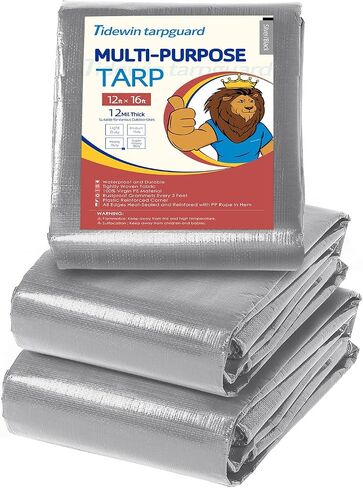 Blue Tarp Waterproof Outdoor Cover 6x8 - 7 Mil Lightweight Tarps Durable Poly Tarpaulin for Rain,Pool Cover and Camping Tent (Blue,6x8 Feet), Blue/Blue (BLUE/BLUE-6x8) in Saudi Arabia