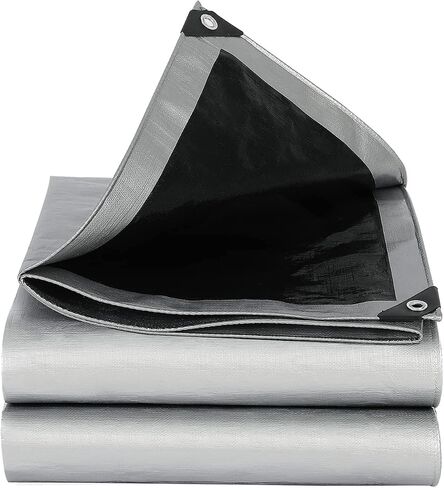 Blue Tarp Waterproof Outdoor Cover 6x8 - 7 Mil Lightweight Tarps Durable Poly Tarpaulin for Rain,Pool Cover and Camping Tent (Blue,6x8 Feet), Blue/Blue (BLUE/BLUE-6x8) in Saudi Arabia