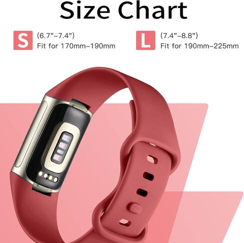 15 حزمة من Witzon متوافقة مع Fitbit Charge 5 6 Bands للنساء والرجال، أساور معصم بديلة من السيليكون قابلة للتنفس وسوار ساعة رياضية للشحن 5 6 جهاز تتبع اللياقة البدنية المتقدم، صغير وكبير in Saudi Arabia