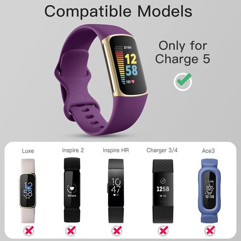 15 حزمة من Witzon متوافقة مع Fitbit Charge 5 6 Bands للنساء والرجال، أساور معصم بديلة من السيليكون قابلة للتنفس وسوار ساعة رياضية للشحن 5 6 جهاز تتبع اللياقة البدنية المتقدم، صغير وكبير in Kuwait